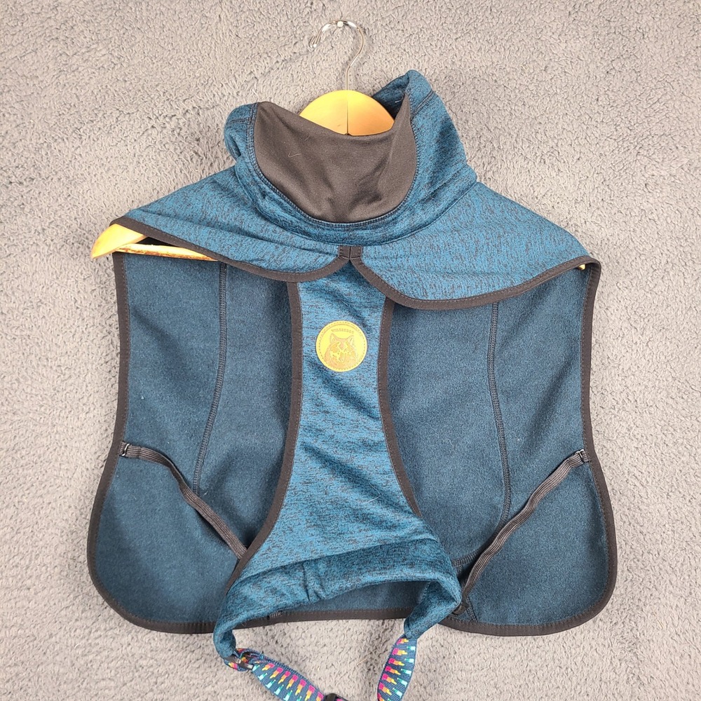 Wilderdog Fleece Dog Jacket Teal Heather High Neck Snood Coat Size M 24in